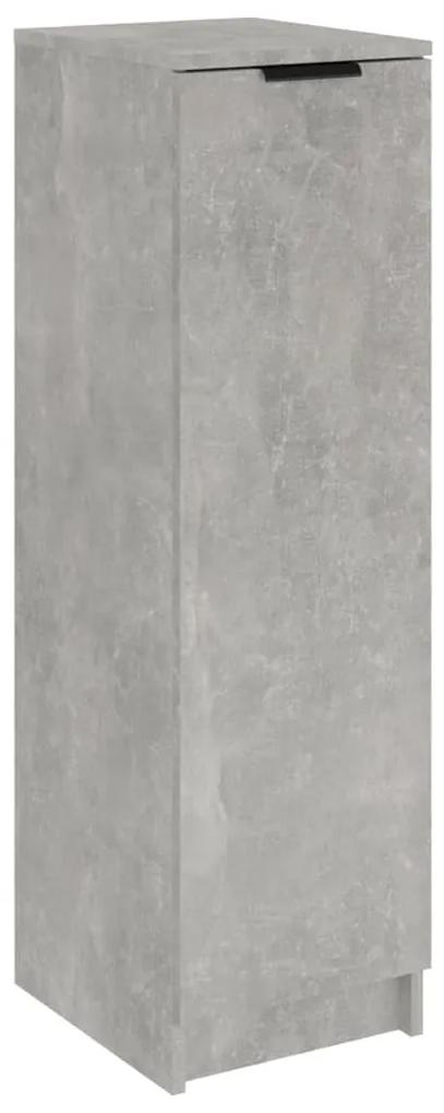 Scarpiera Grigio Cemento 30x35x100 cm in Legno Multistrato