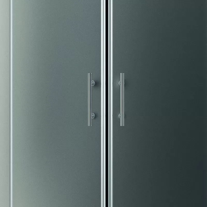 Box doccia 80x80 semicircolare vetro opaco KF2000 - KAMALU