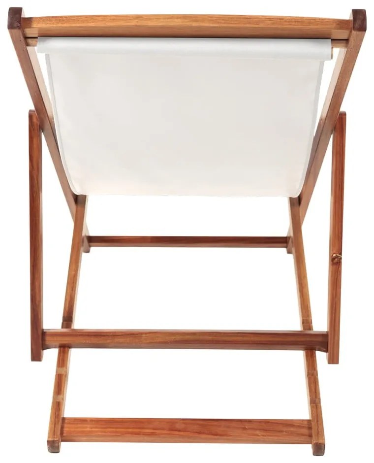 Sdraio da giardino beige/colore naturale scuro in legno massiccio Dionysus – Bonami Essentials