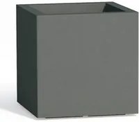 Vaso Cube In Resina Quadrato H40 Grigio 40x40Cm