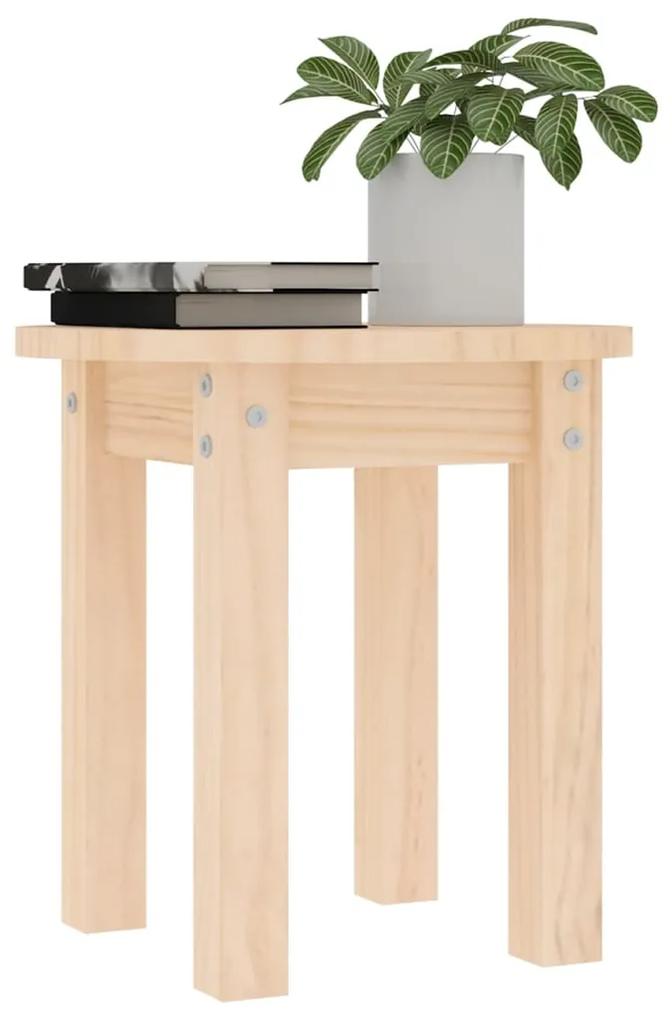 Tavolino da Salotto Ø 35x35 cm in Legno Massello di Pino