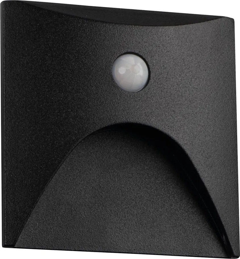 Kanlux 39130 - Lampada LED segnapasso con sensore EXIN 2,5W/230V 3000K IP65 nera hr.