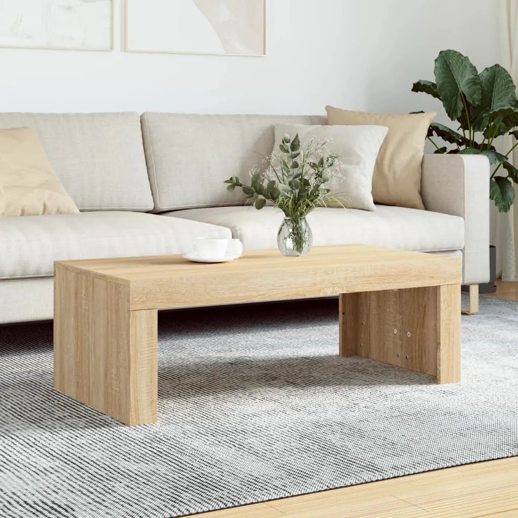 Tavolino Da Salotto Rovere Sonoma 102x50x36cm Legno Multistrato /