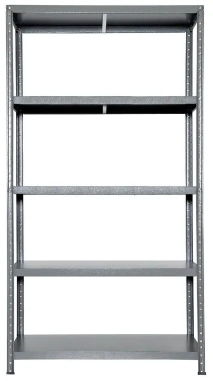 Scaffale in kit 5 ripiani Ettore L 100 x P 40 x H 187 cm grigio, portata per ripiano 80 kg