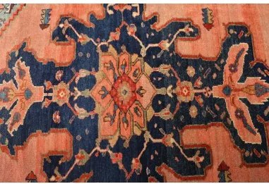 Antik Stilizzato Salmone Blu 175x185 Cm