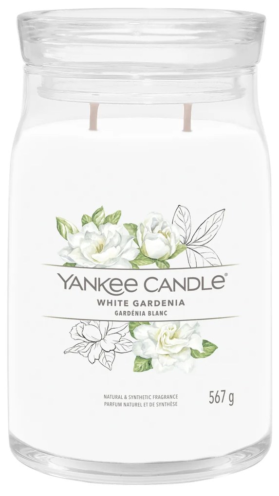 White Gardenia, candela in giara grande Yankee Candle