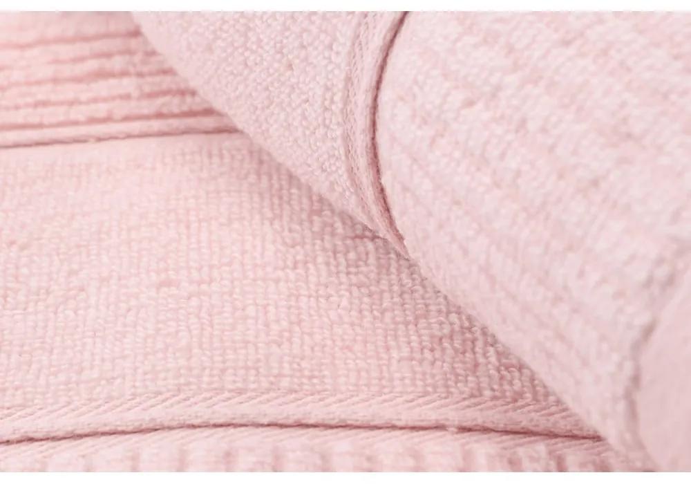 Set di 2 asciugamani in cotone rosa , 50 x 90 cm Daniela - Foutastic