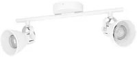 Spot Moderno Seras 1 In Acciaio Bianco 2 Luci Gu10 3W Ip20