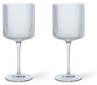 Ripple Rosso Wine Glasses Set of 2 Clear - Ferm Living