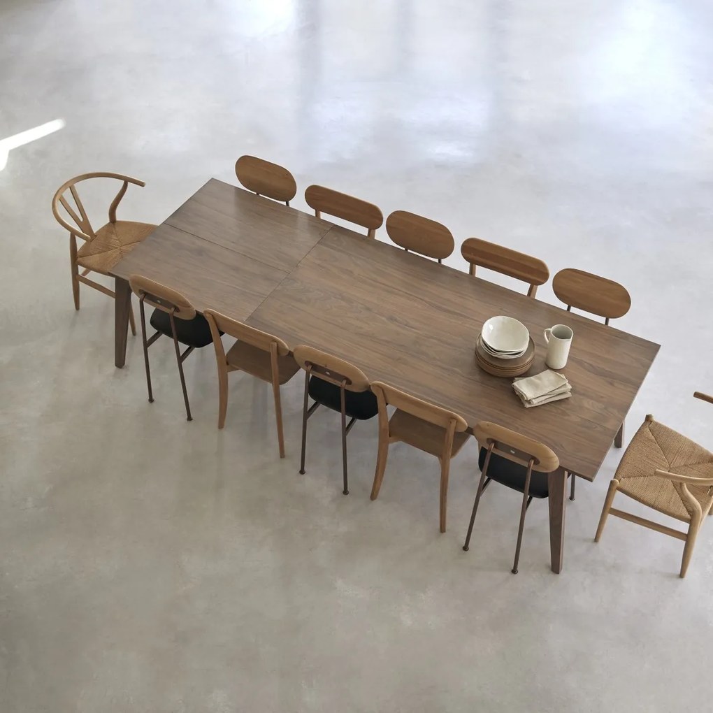 Tikamoon - Tavolo in legno di noce massello 260x91 Esmée