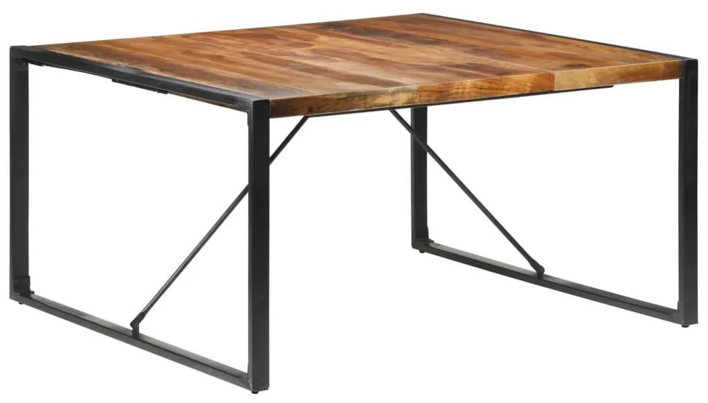 Tavolo da Pranzo 140x140x75 cm Legno Massello Finitura Sheesham