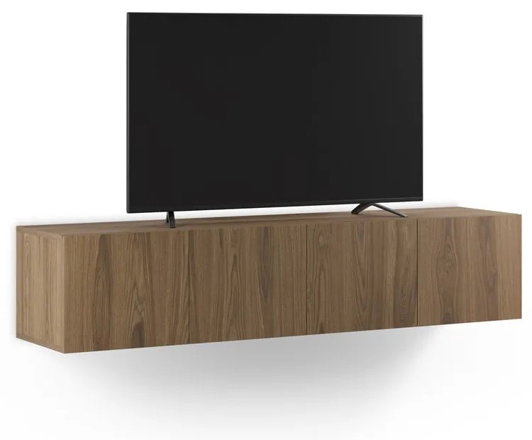 Mobile TV di colore naturale con effetto rovere 180x38x35 cm Daroca – Marckeric
