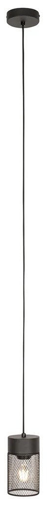 Lampada a sospensione industriale nera - Jim