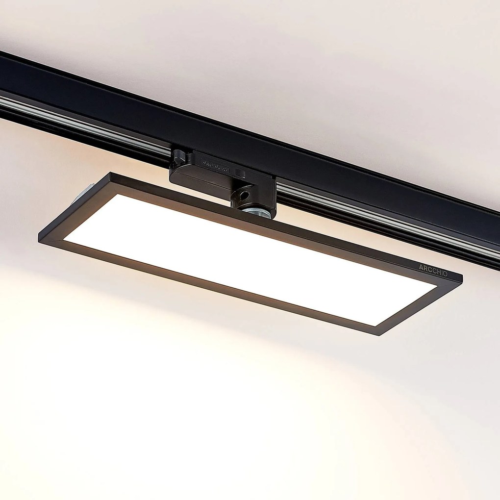 Pannello LED Arcchio LED trifase, 30 cm, nero, 3000 K