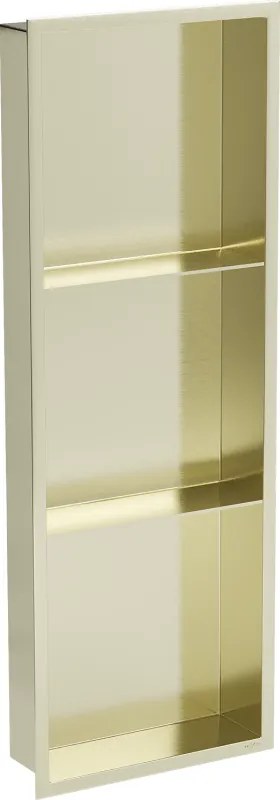 Mexen X-Wall-R mensola a nicchia con flangia e mensola 90 x 30 cm, oro spazzolato - 1950903010S