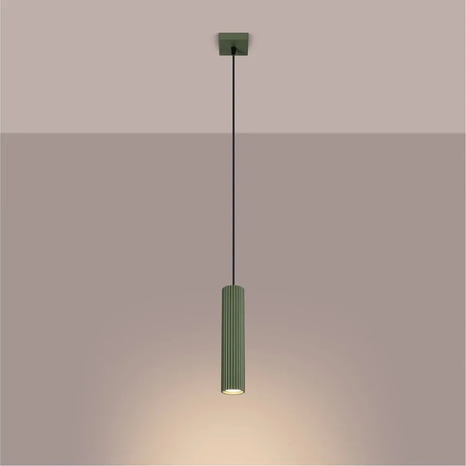 Lampadario verde Gleam – Sollux