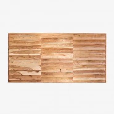 Testiera Letto Matrimoniale In Legno Di Acacia Petter Acacia Marrone & 150 Cm - Sklum
