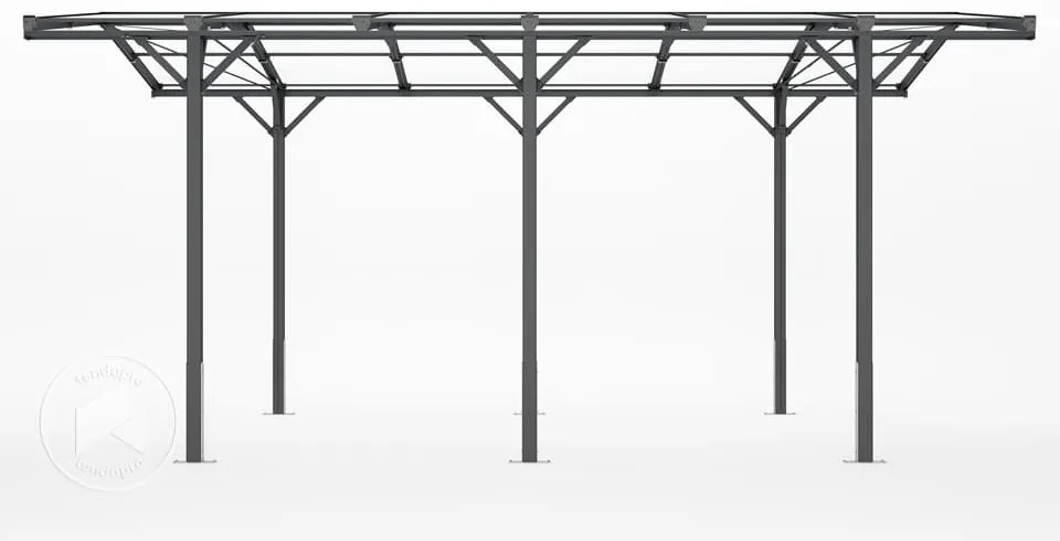 GFP 2,85x5,05m Tettoia per auto, antracite - (GFPV00801)