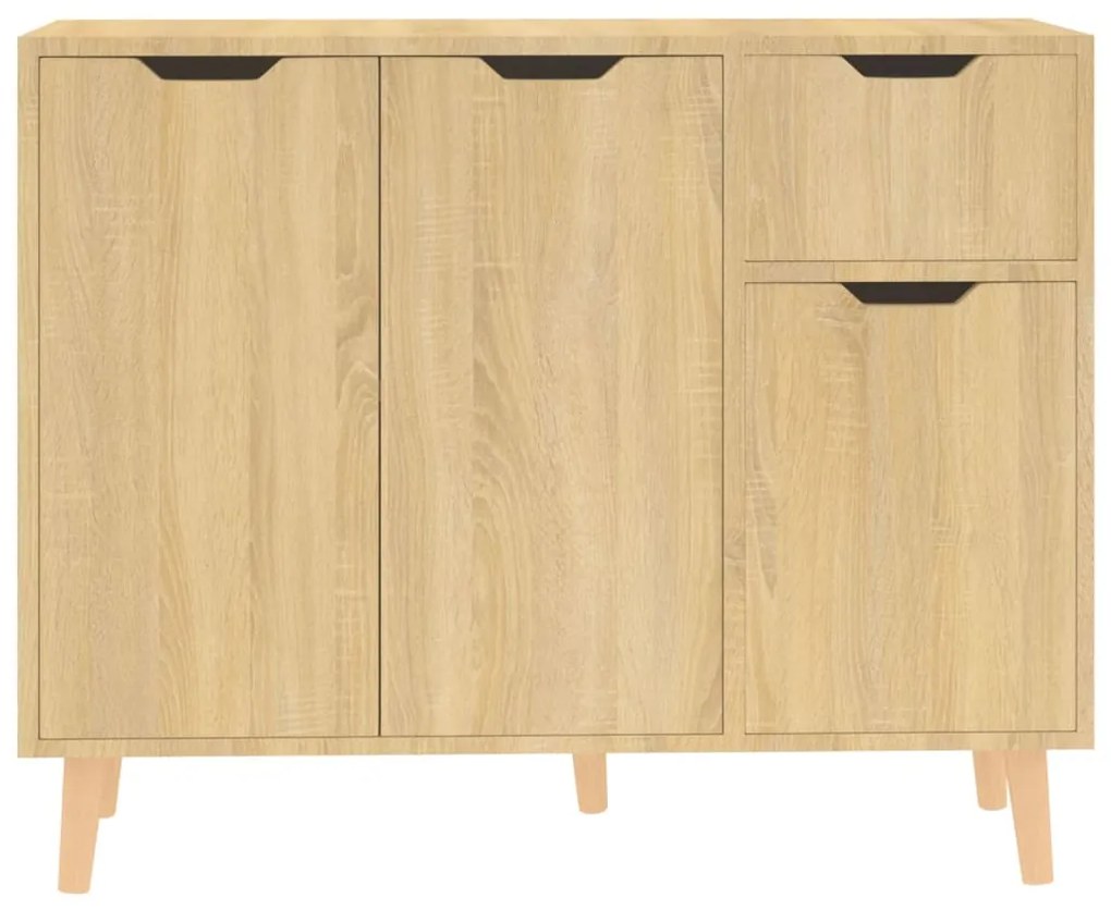 Credenza rovere sonoma 90x30x72 cm in truciolato