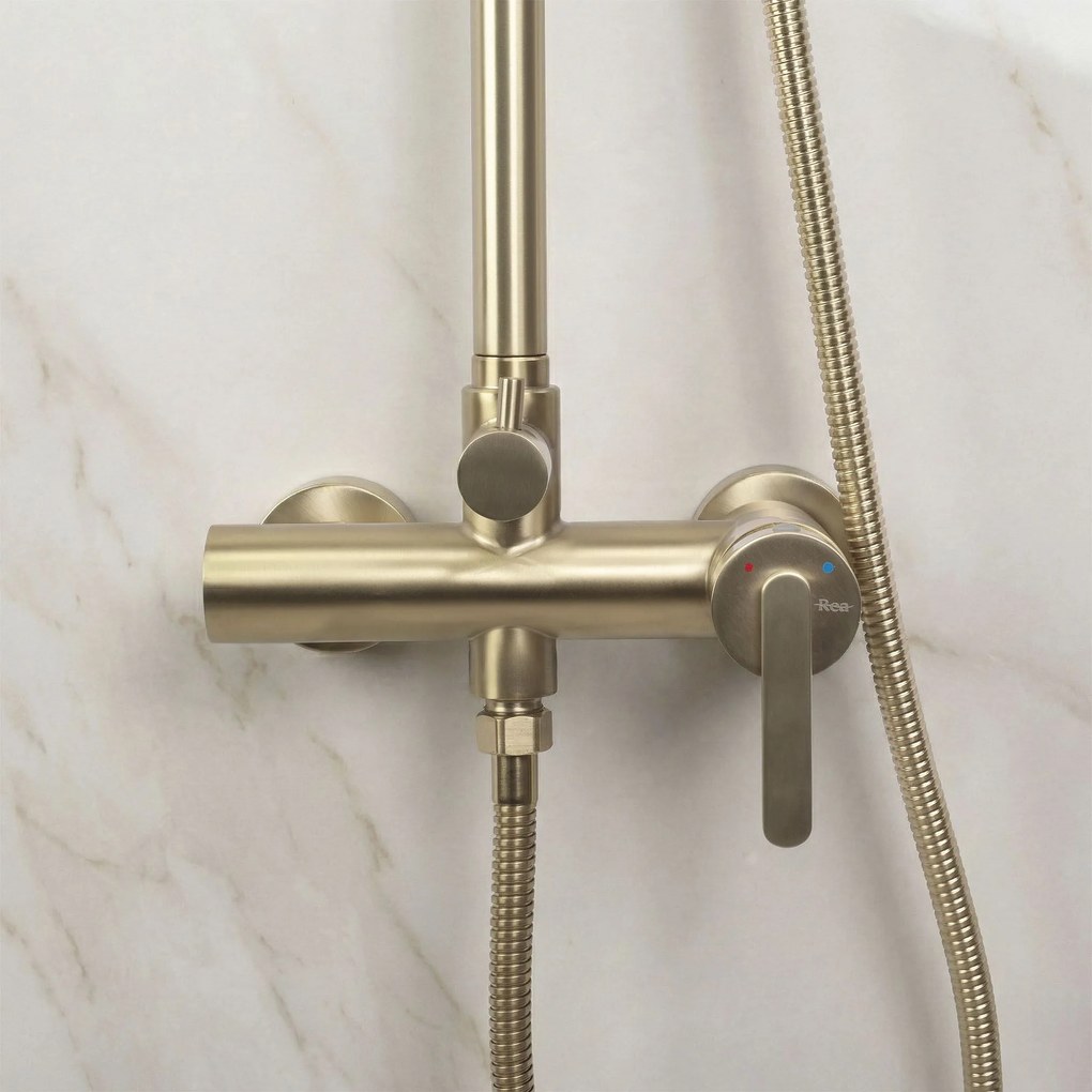 Set doccia Rea Ontario Brush Gold