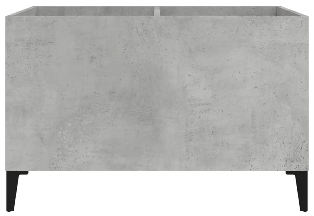 Mobile porta dischi grigio cemento 74,5x38x48 legno multistrato