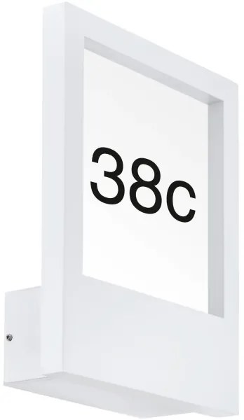 Eglo 98143 - Numero civico MONTEROS 1xE27/28W/230V IP44 bianco