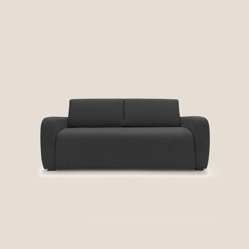 Duna Divano letto matrimoniale con materasso 20 cm in tessuto impermeabile T03 antracite