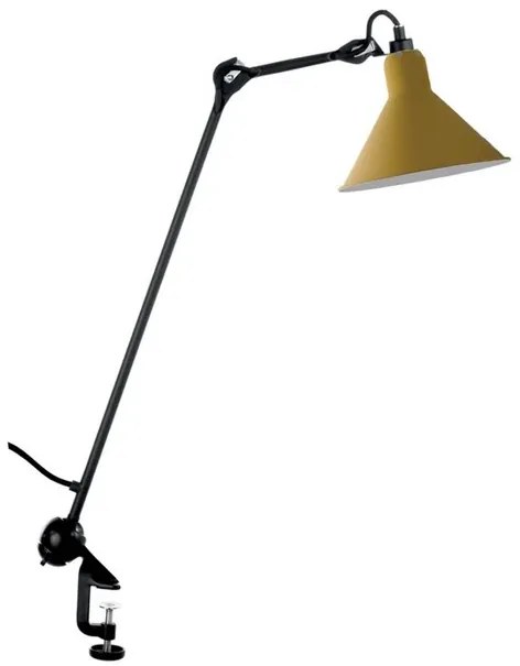 201 Lampada da Tavolo Conico Nero/Giallo - Lampe Gras