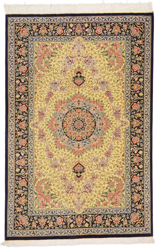 Ghom Tappeto 120 x 80 (Iran) Annodato A Mano