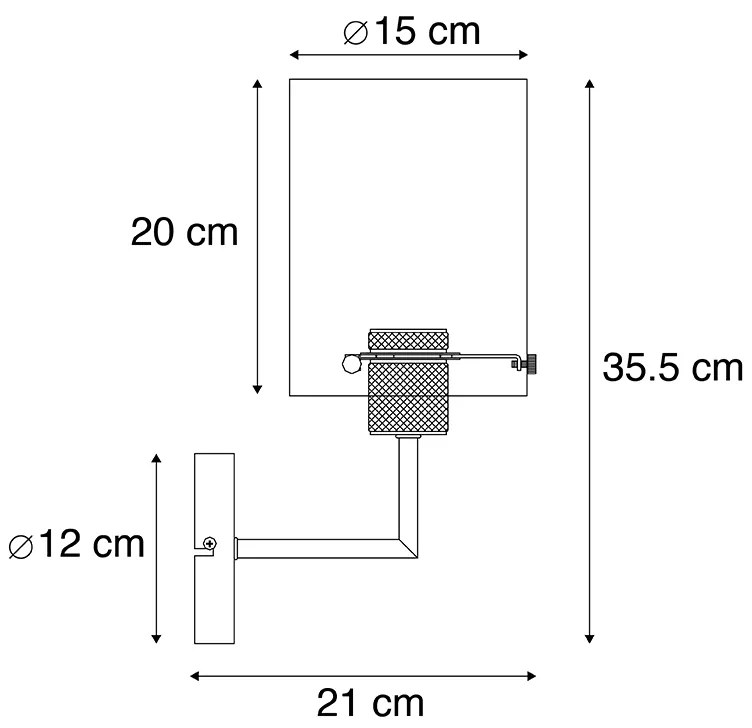 Plafoniera moderna nera in vetro fumé - DOME