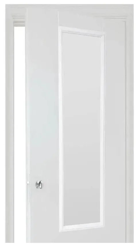 5five - Specchio da appendere alla porta MATCHING 125x35 cm nero