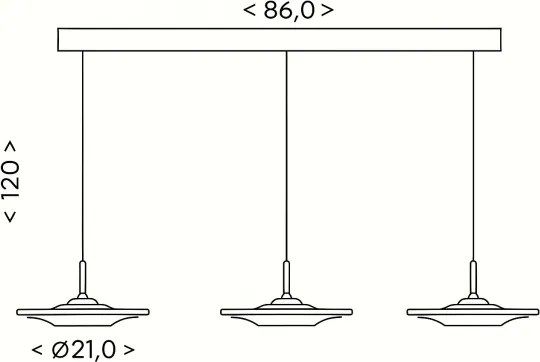 Brilagi - Lampada a sospensione LED su cavo VERANO 3xLED/15W/230V