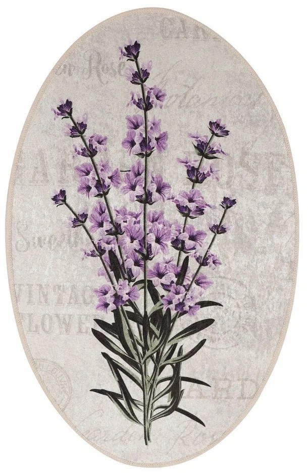 Set di tappetini per il bagno viola/beige 3 pz 60x100 cm Lavender – Foutastic