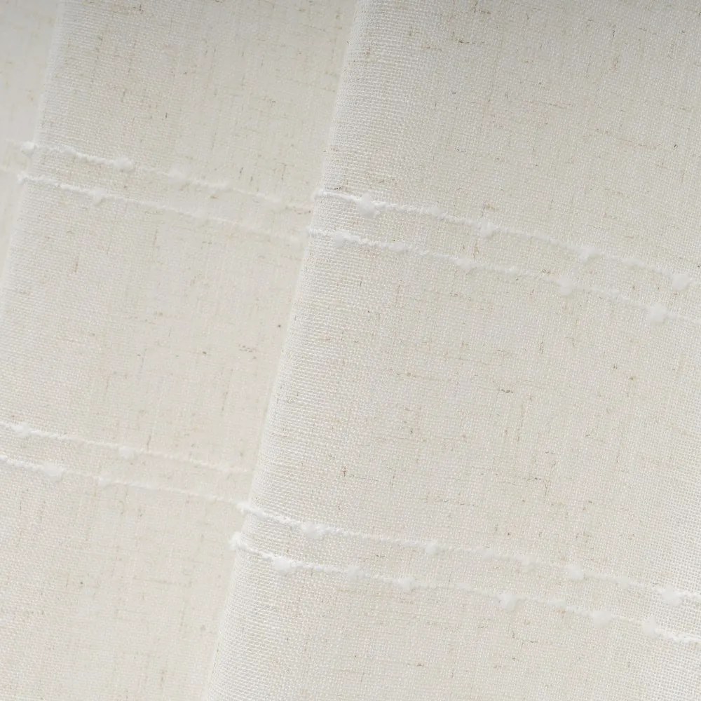 Tenda bianca/beige in misto lino 140x260 cm Nodes – Casa Selección