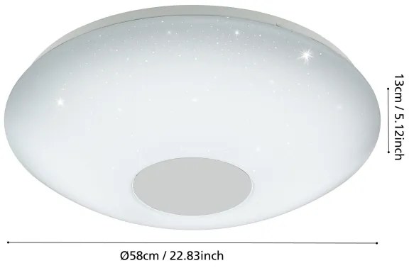 Eglo 95973 - Plafoniera LED dimmerabile VOLTAGO 2 LED/30W/230V