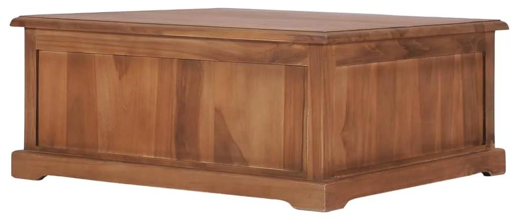 Tavolino da caffè 68x68x30cm in legno massello di teak