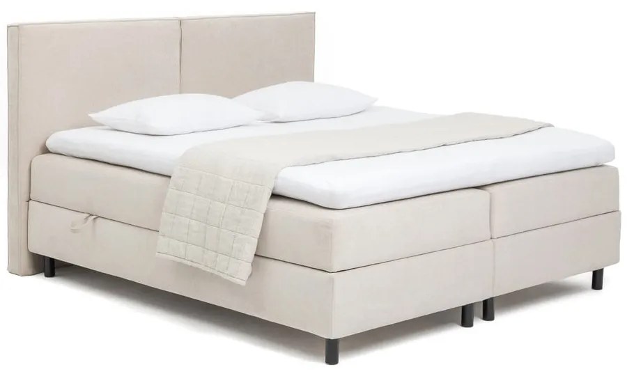 Letto boxspring beige con contenitore 180x200 cm Elva Bold – Bonami Selection