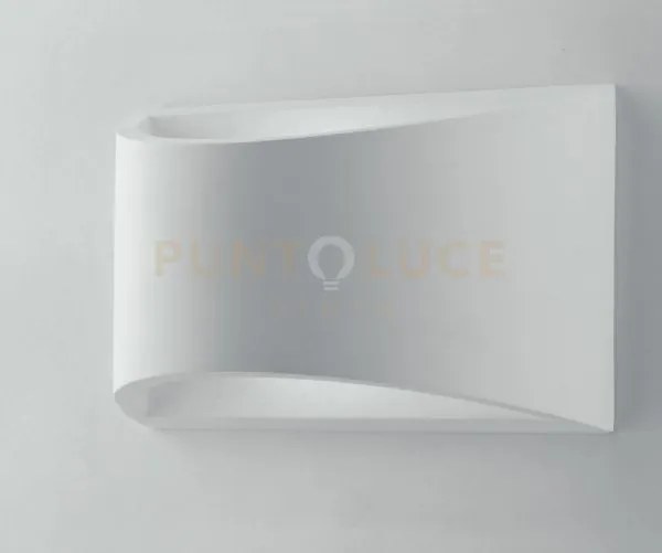 Applique a parete astron bianca 1 luce attacco g9 19,9x8x11,5cm