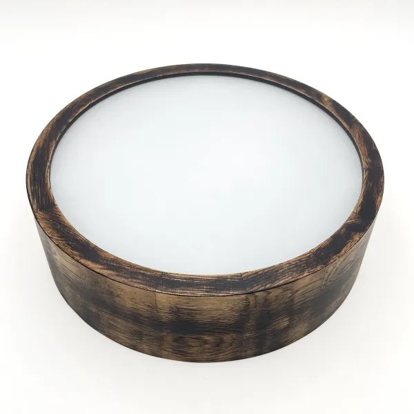 Lampada a soffitto OAK SMOKY 1xE27/15W/230V Ø 27,5 cm rovere marrone scuro