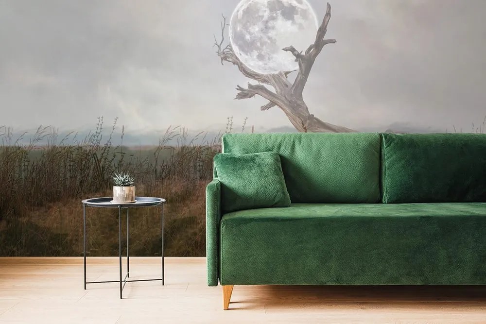 Carta da parati – Luna tra le braccia della natura