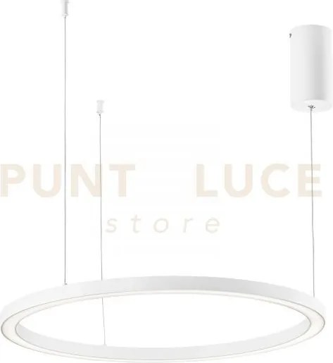 Lampadario a sospensione led hoop bianca 60w 9000lm cct 3000k 4000k...