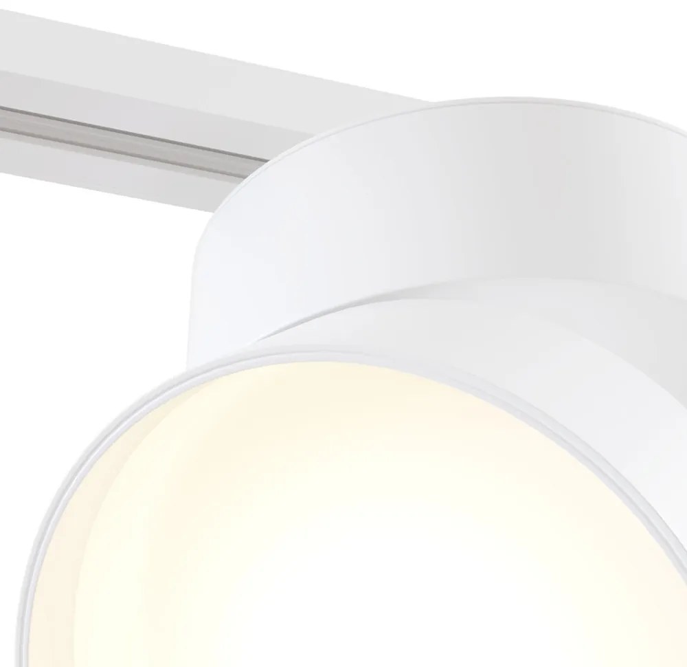 Faretto Per Binario Tondo Onda In Metallo 18W Bianco 1 Luce Naturale