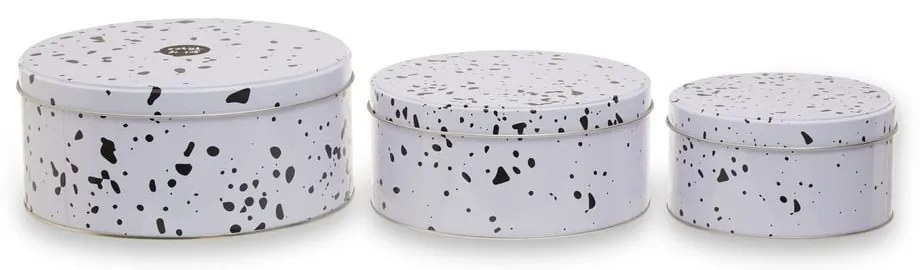 Barattoli per caramelle in metallo in set da 3 Speckled - Premier Housewares