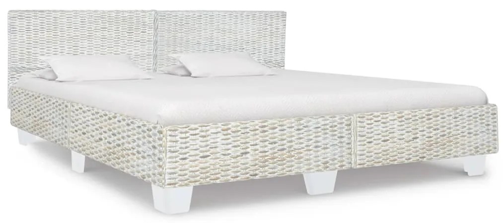 Giroletto grigio in rattan naturale 180x200 cm