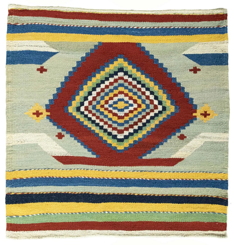 Kilim Tappeto persiano 100x100 (Iran) Tessuto A Mano