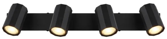 Globo 57918-4B - Faretto JAMES 4xGU10/25W/230V nero