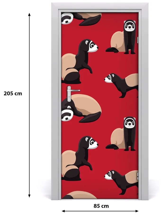 Sticker porta Furetto 85x205 cm