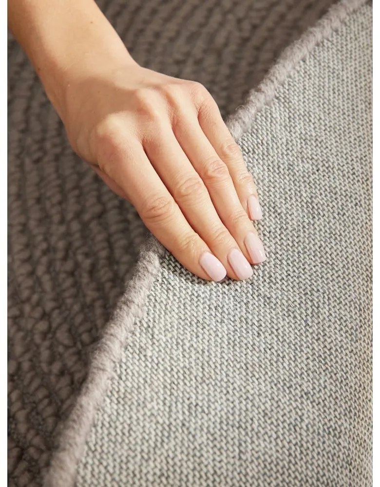 Tappeto rotondo grigio tortora in lana tessuto a mano ø 120 cm Eleni Taupe – Hanse Home