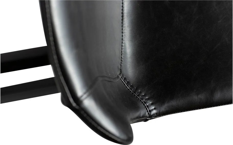 Sedia da bar in similpelle nera DAN-FORM Danimarca , altezza 91 cm Hype - DAN-FORM Denmark