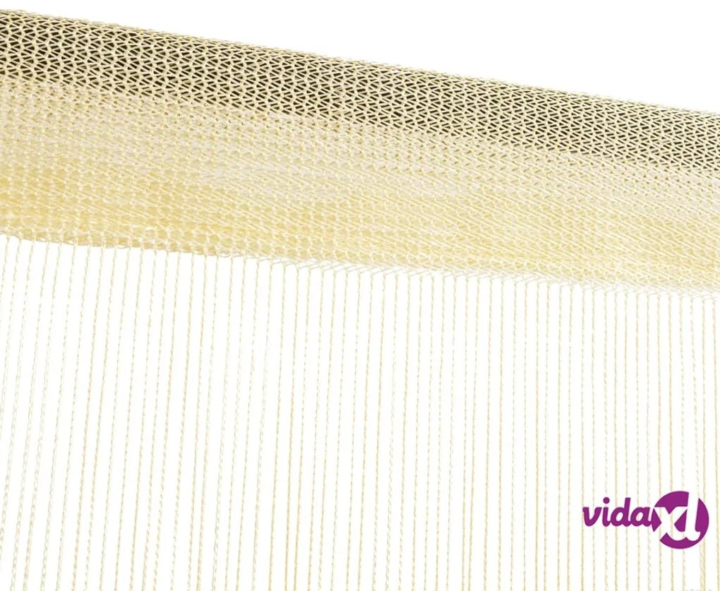 vidaXL 2 Pz Tende a Fili 140x250 cm Crema